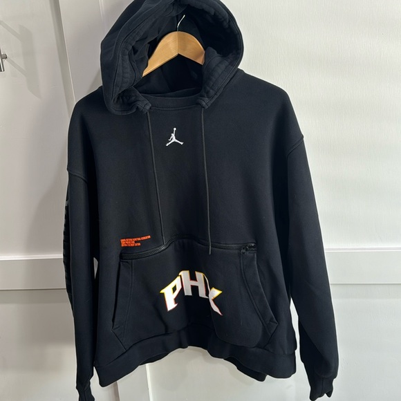 Jordan - NBA Phoenix Suns Black Hoodie w/ zip pocket sz XXL - Picture 1 of 6